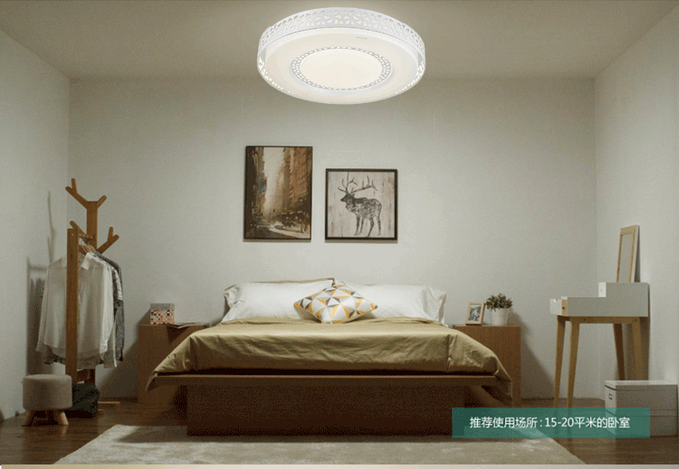 飞利浦（PHILIPS）LED吸顶灯 客厅书房卧室现代简约灯具饰分段调光 炫丽30W 中性光